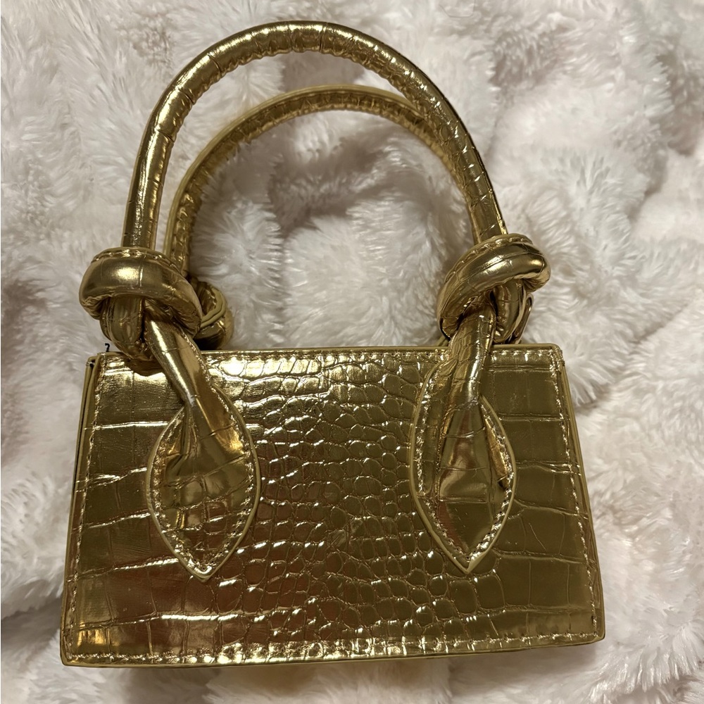 PLT Gold Knot Handle Mini Bag